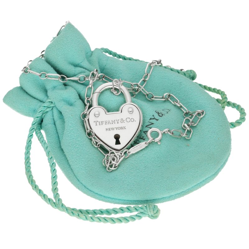 Lock by Tiffany Collana in Argento 925 con Lucchetto Pendente a Cuore - immagine 6