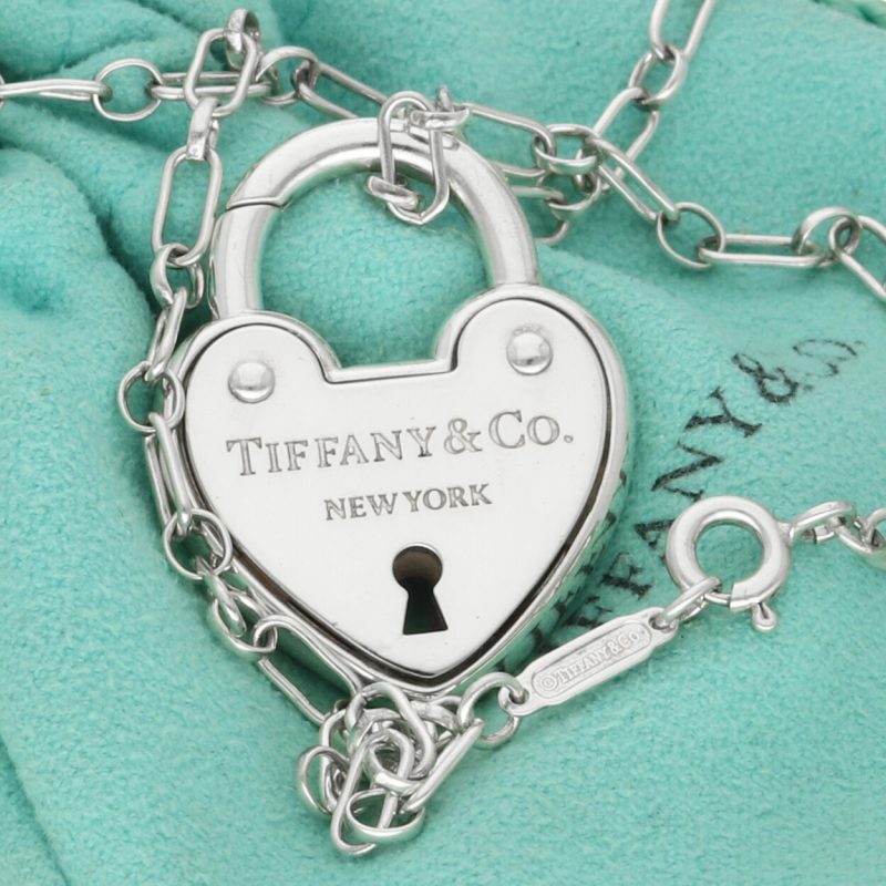 Lock by Tiffany Collana in Argento 925 con Lucchetto Pendente a Cuore - immagine 7