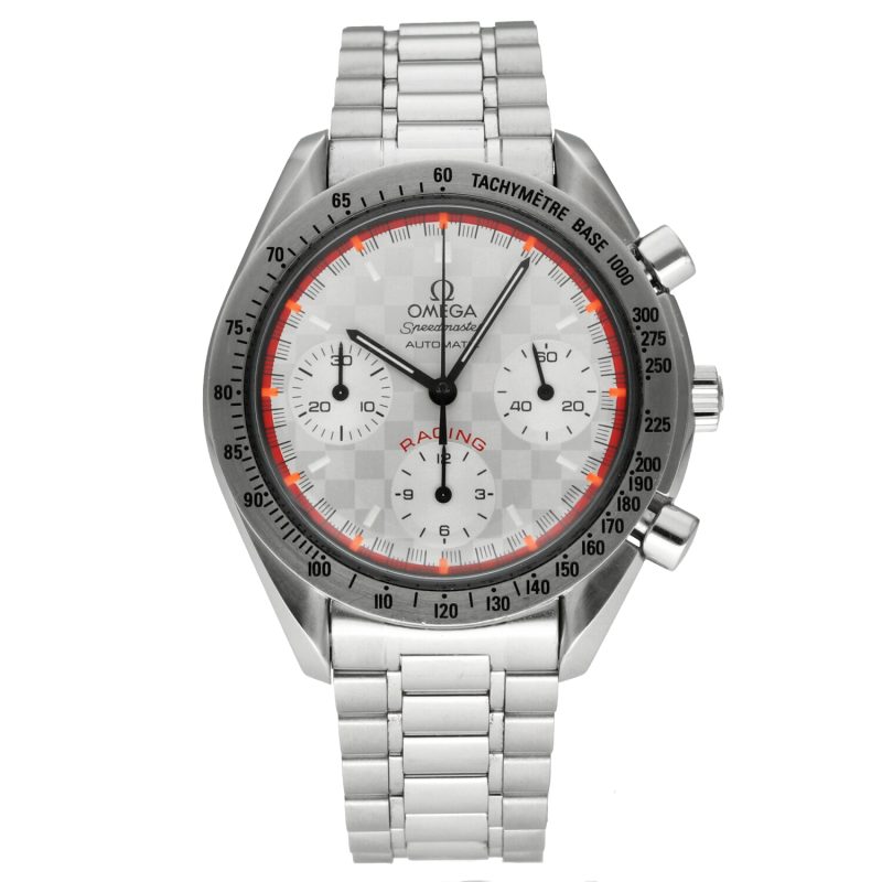 c.2001 Omega Speedmaster Michael Schumacher Limited Edition 3517.30.00 – Quadrante Argento a Scacchi, Non Lucidato, Garanzia 2 Anni - immagine 15