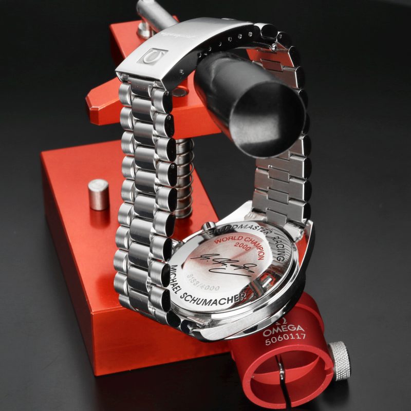 c.2001 Omega Speedmaster Michael Schumacher Limited Edition 3517.30.00 – Quadrante Argento a Scacchi, Non Lucidato, Garanzia 2 Anni - immagine 9