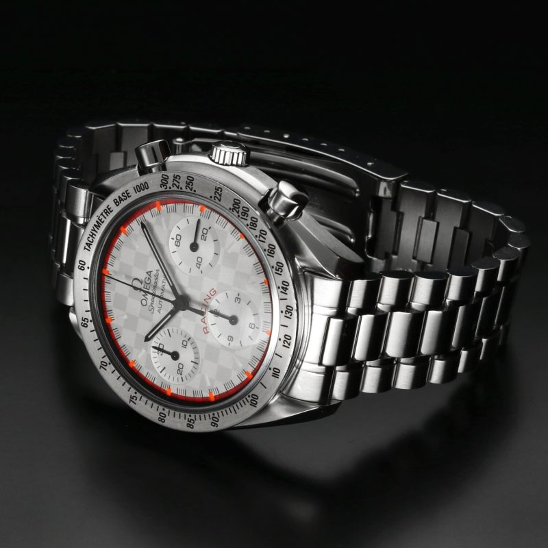c.2001 Omega Speedmaster Michael Schumacher Limited Edition 3517.30.00 – Quadrante Argento a Scacchi, Non Lucidato, Garanzia 2 Anni - immagine 12
