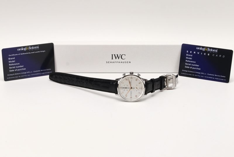 c. 2015 IWC Portugieser Chronograph ref. IW371445 – Men’s Stainless Steel Watch, Silver Dial, NOS Condition - Image 16