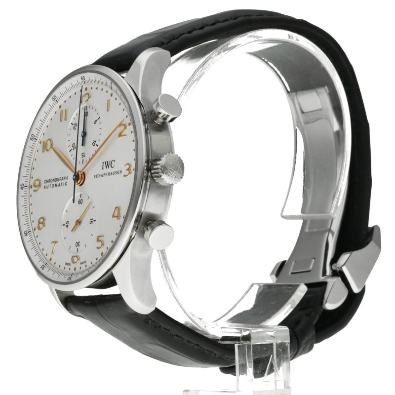 c. 2015 IWC Portugieser Chronograph ref. IW371445 – Men’s Stainless Steel Watch, Silver Dial, NOS Condition - Image 15