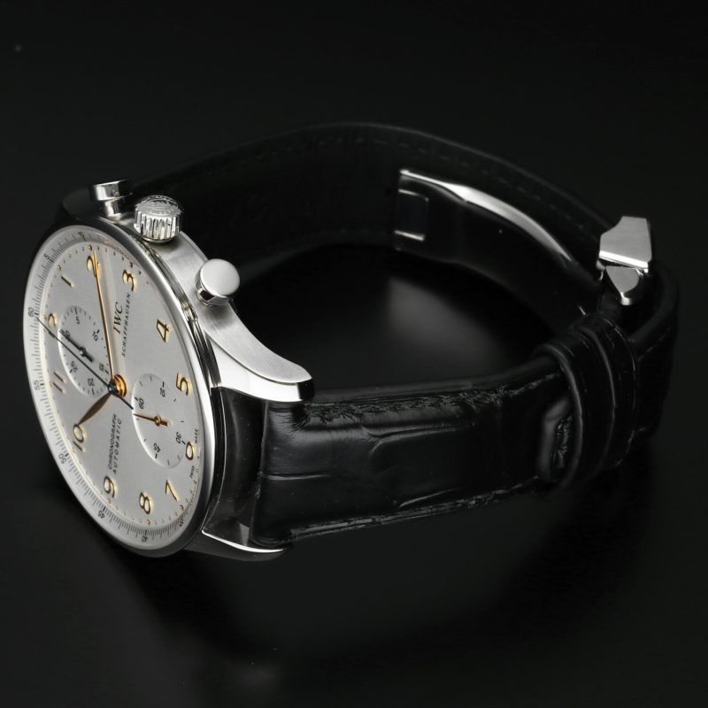 c. 2015 IWC Portugieser Chronograph ref. IW371445 – Men’s Stainless Steel Watch, Silver Dial, NOS Condition - Image 13