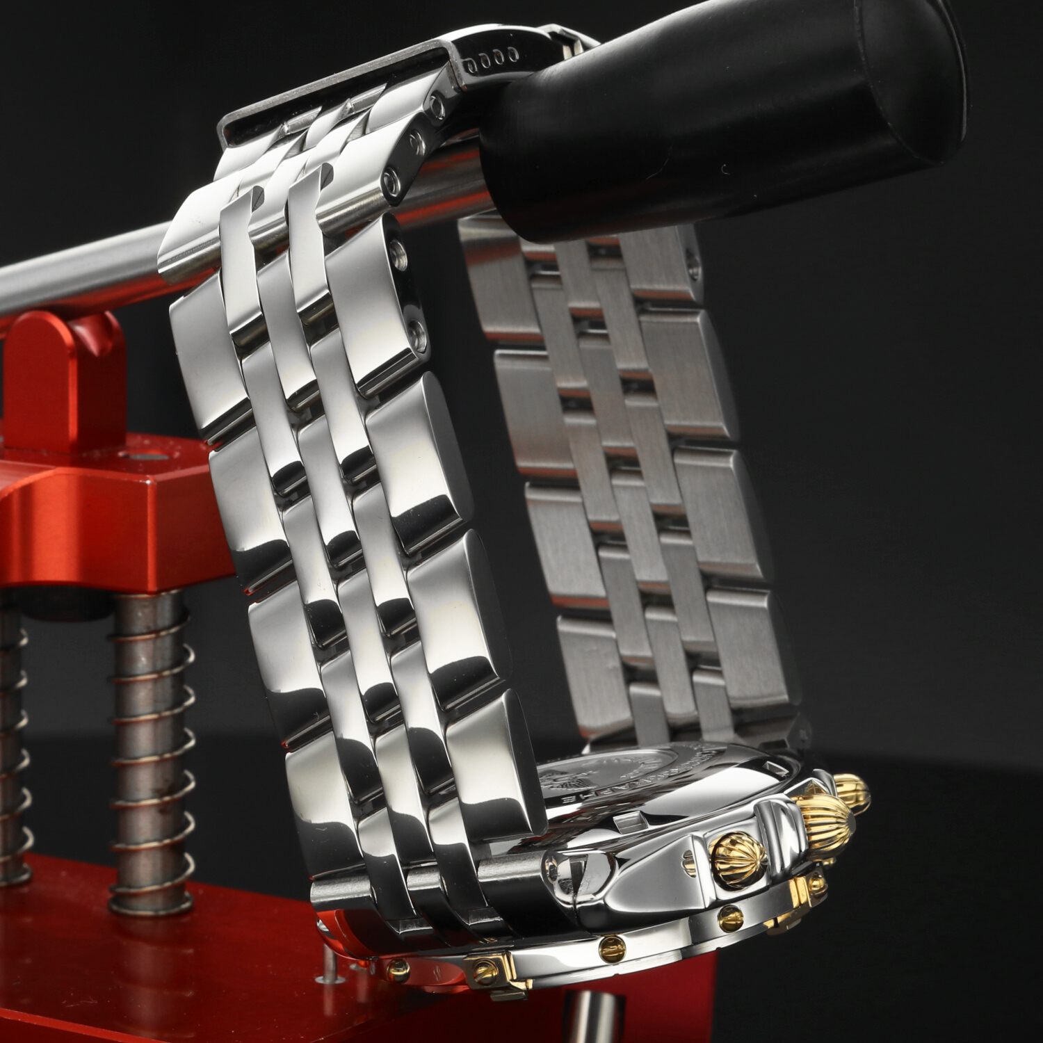 Breitling Chronomat B13050 Two Tone 39mm Quadrante Blu 1994 – Cronografo Automatico Acciaio Oro – Scatola & Garanzia - immagine 8