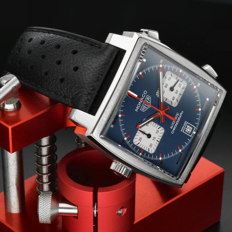 TAG Heuer Monaco Steve McQueen Ref. CAW211P.FC6356 - Calibre 11 - Automatico 39mm - 2016 Full Set - Revisionato TAG Heuer - immagine 3
