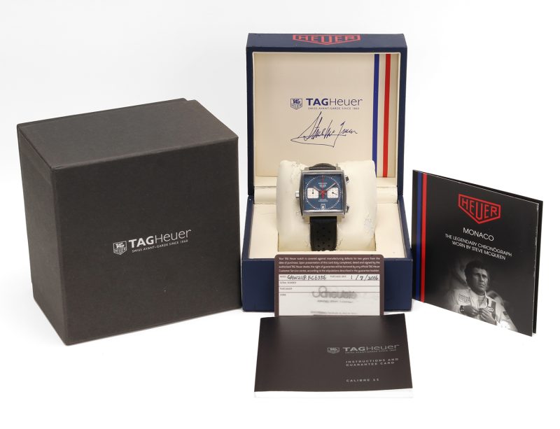 TAG Heuer Monaco Steve McQueen Ref. CAW211P.FC6356 - Calibre 11 - Automatico 39mm - 2016 Full Set - Revisionato TAG Heuer - immagine 16