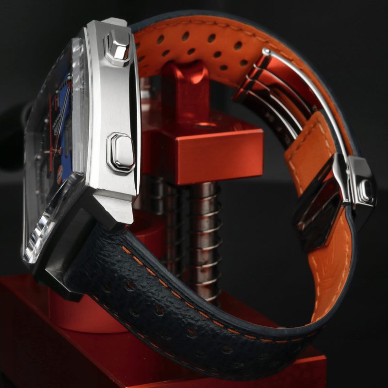TAG Heuer Monaco Gulf Special Edition ref. CAW211R.FC6401 – Cronografo Automatico Calibre 11 – 39mm – con Scatola e Garanzia 2020 - immagine 5