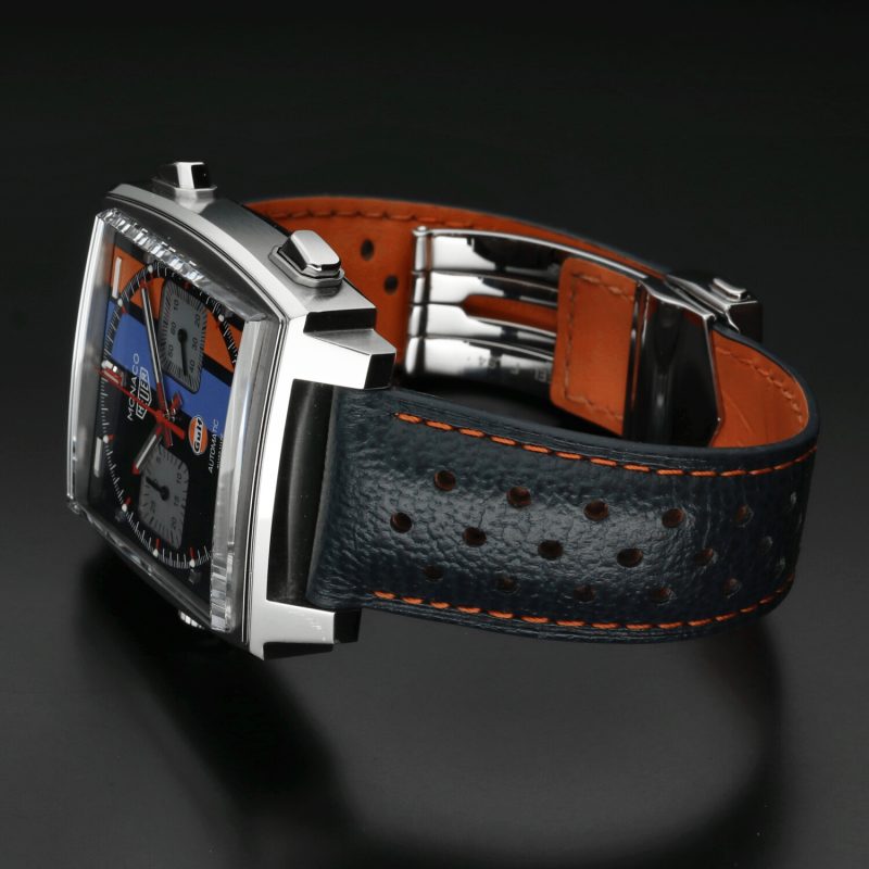 TAG Heuer Monaco Gulf Special Edition ref. CAW211R.FC6401 – Cronografo Automatico Calibre 11 – 39mm – con Scatola e Garanzia 2020 - immagine 13