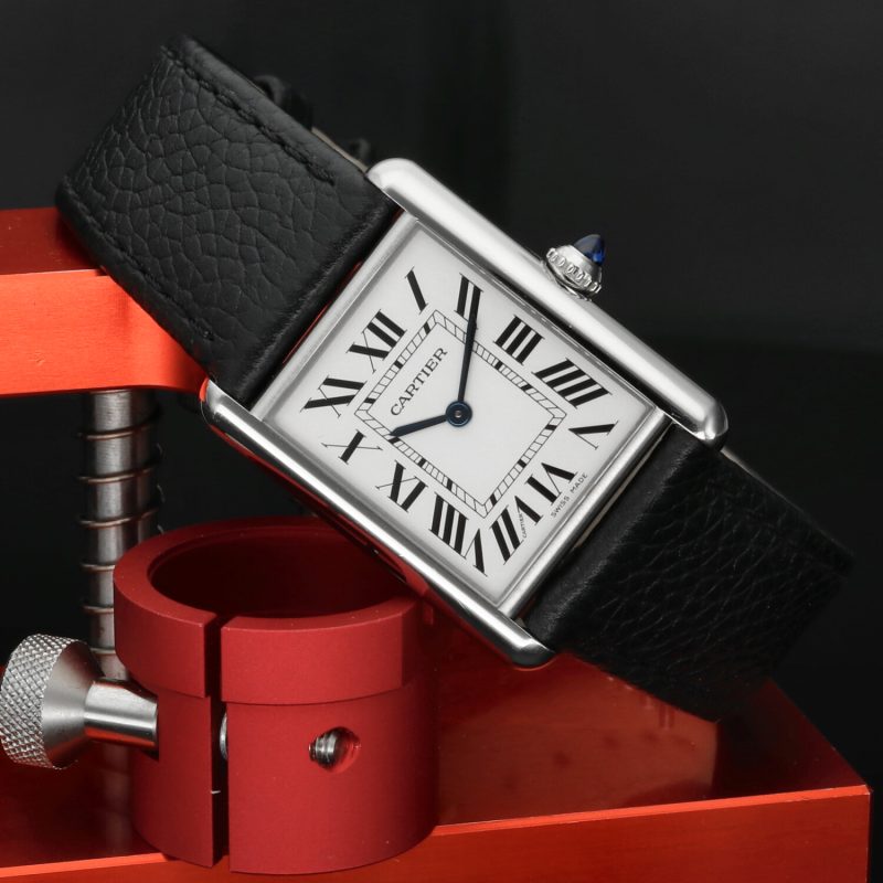 Cartier Tank Must Modello Grande WSTA0041 – Acciaio, Quadrante Bianco, Full Set 2023, Garanzia Ufficiale Cartier Care fino al 2031 - immagine 2