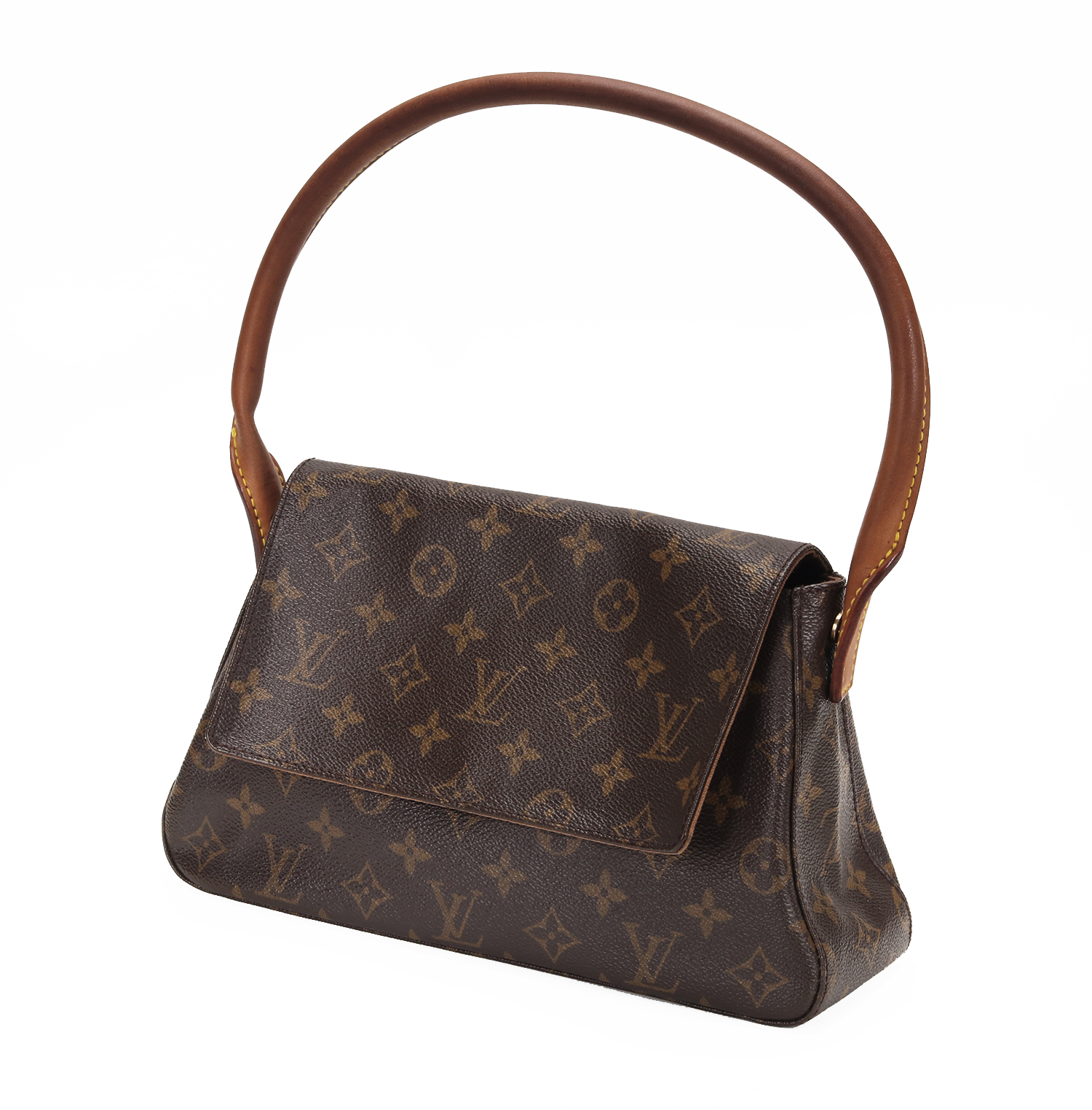 Louis Vuitton Mini Looping M51147 – Borsa a Spalla Monogram Canvas Originale Pre-Loved - immagine 4