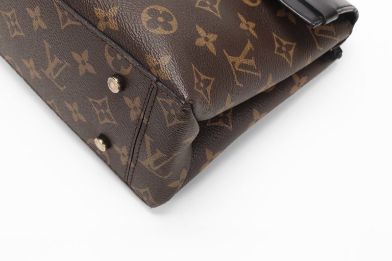 Louis Vuitton One Handle Flap Bag MM M43125 Monogram Canvas e Pelle Noir – Borsa a Mano e Tracolla Originale Certificata Entrupy - immagine 10