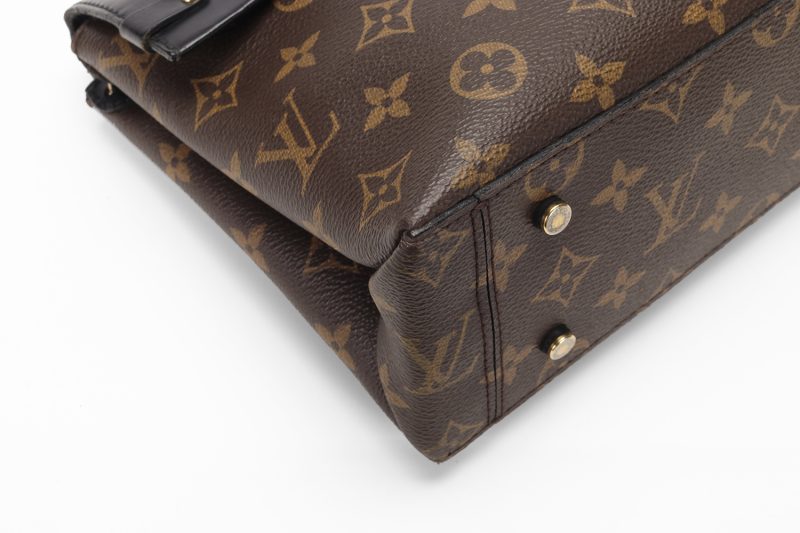 Louis Vuitton One Handle Flap Bag MM M43125 Monogram Canvas e Pelle Noir – Borsa a Mano e Tracolla Originale Certificata Entrupy - immagine 11