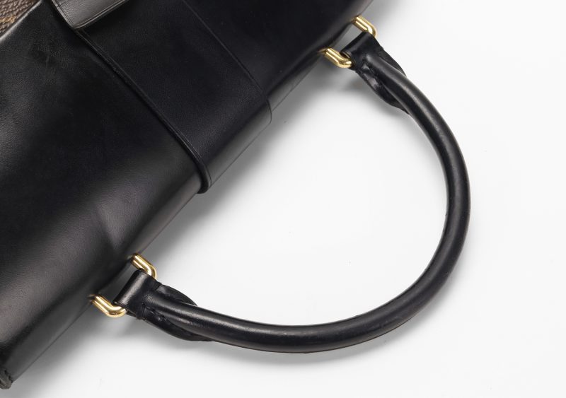 Louis Vuitton One Handle Flap Bag MM M43125 Monogram Canvas e Pelle Noir – Borsa a Mano e Tracolla Originale Certificata Entrupy - immagine 13