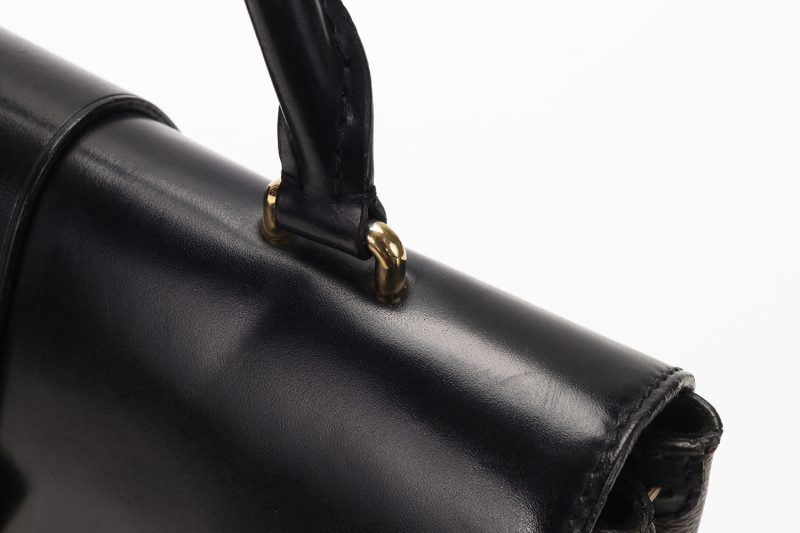 Louis Vuitton One Handle Flap Bag MM M43125 Monogram Canvas e Pelle Noir – Borsa a Mano e Tracolla Originale Certificata Entrupy - immagine 12