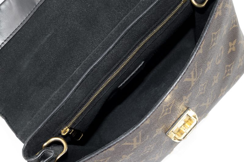 Louis Vuitton One Handle Flap Bag MM M43125 Monogram Canvas e Pelle Noir – Borsa a Mano e Tracolla Originale Certificata Entrupy - immagine 18