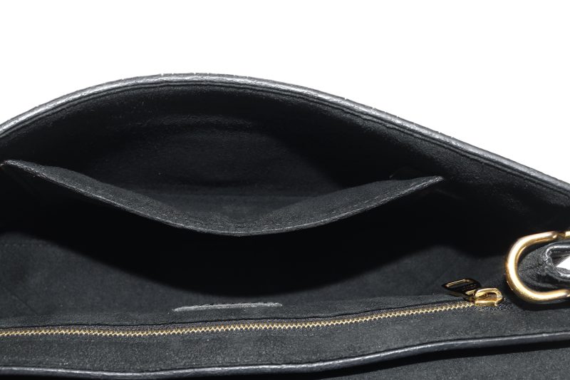 Louis Vuitton One Handle Flap Bag MM M43125 Monogram Canvas e Pelle Noir – Borsa a Mano e Tracolla Originale Certificata Entrupy - immagine 19