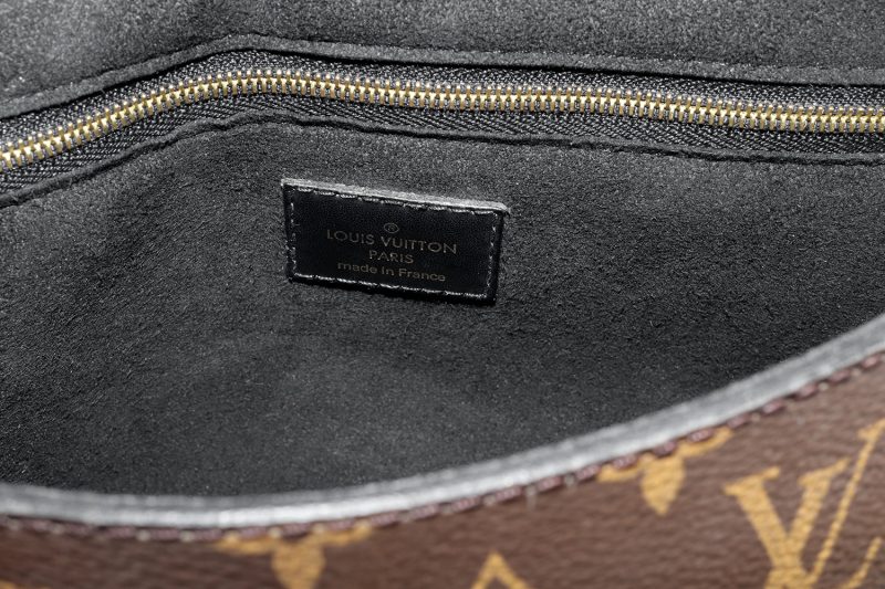 Louis Vuitton One Handle Flap Bag MM M43125 Monogram Canvas e Pelle Noir – Borsa a Mano e Tracolla Originale Certificata Entrupy - immagine 20