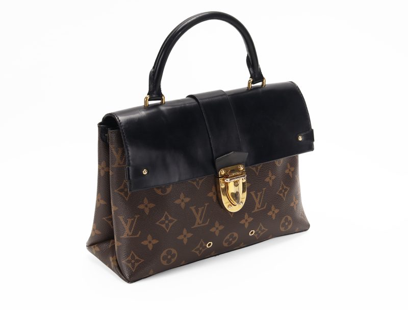 Louis Vuitton One Handle Flap Bag MM M43125 Monogram Canvas e Pelle Noir – Borsa a Mano e Tracolla Originale Certificata Entrupy - immagine 4