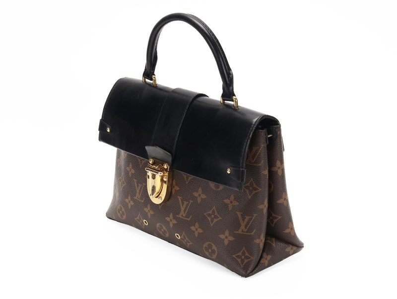 Louis Vuitton One Handle Flap Bag MM M43125 Monogram Canvas e Pelle Noir – Borsa a Mano e Tracolla Originale Certificata Entrupy - immagine 5