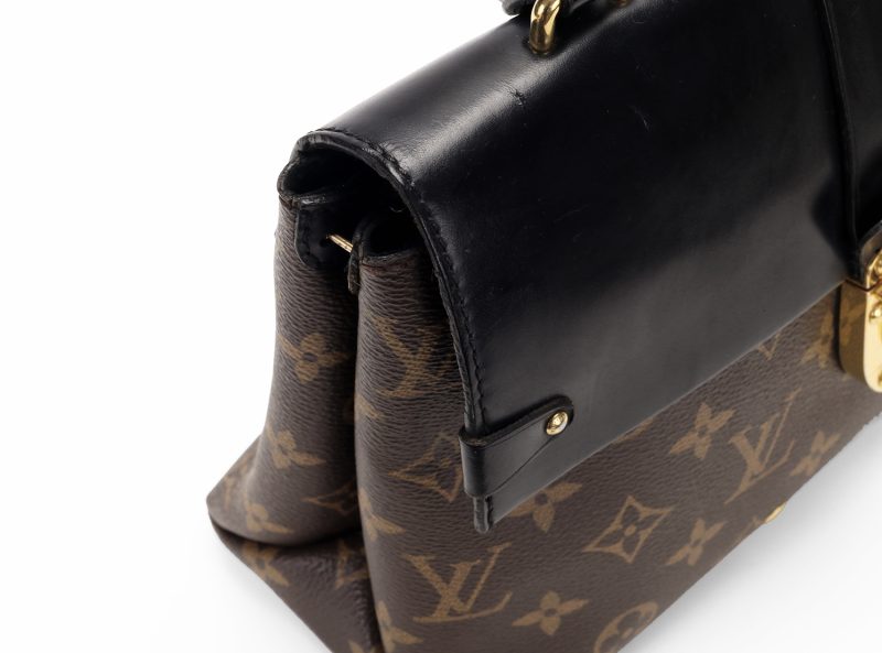 Louis Vuitton One Handle Flap Bag MM M43125 Monogram Canvas e Pelle Noir – Borsa a Mano e Tracolla Originale Certificata Entrupy - immagine 7