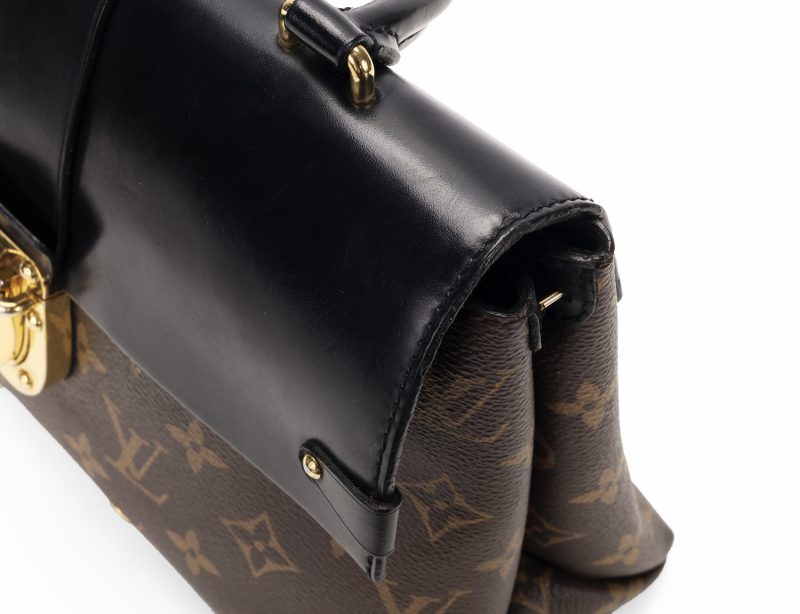 Louis Vuitton One Handle Flap Bag MM M43125 Monogram Canvas e Pelle Noir – Borsa a Mano e Tracolla Originale Certificata Entrupy - immagine 8