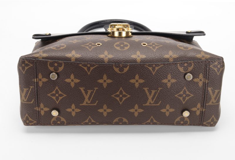 Louis Vuitton One Handle Flap Bag MM M43125 Monogram Canvas e Pelle Noir – Borsa a Mano e Tracolla Originale Certificata Entrupy - immagine 9