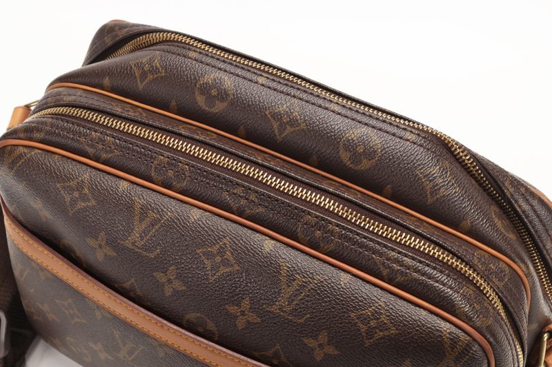 Louis Vuitton Reporter PM M45254 Monogram Canvas – Borsa a Tracolla Pre-Loved Certificata Entrupy Originale - immagine 12