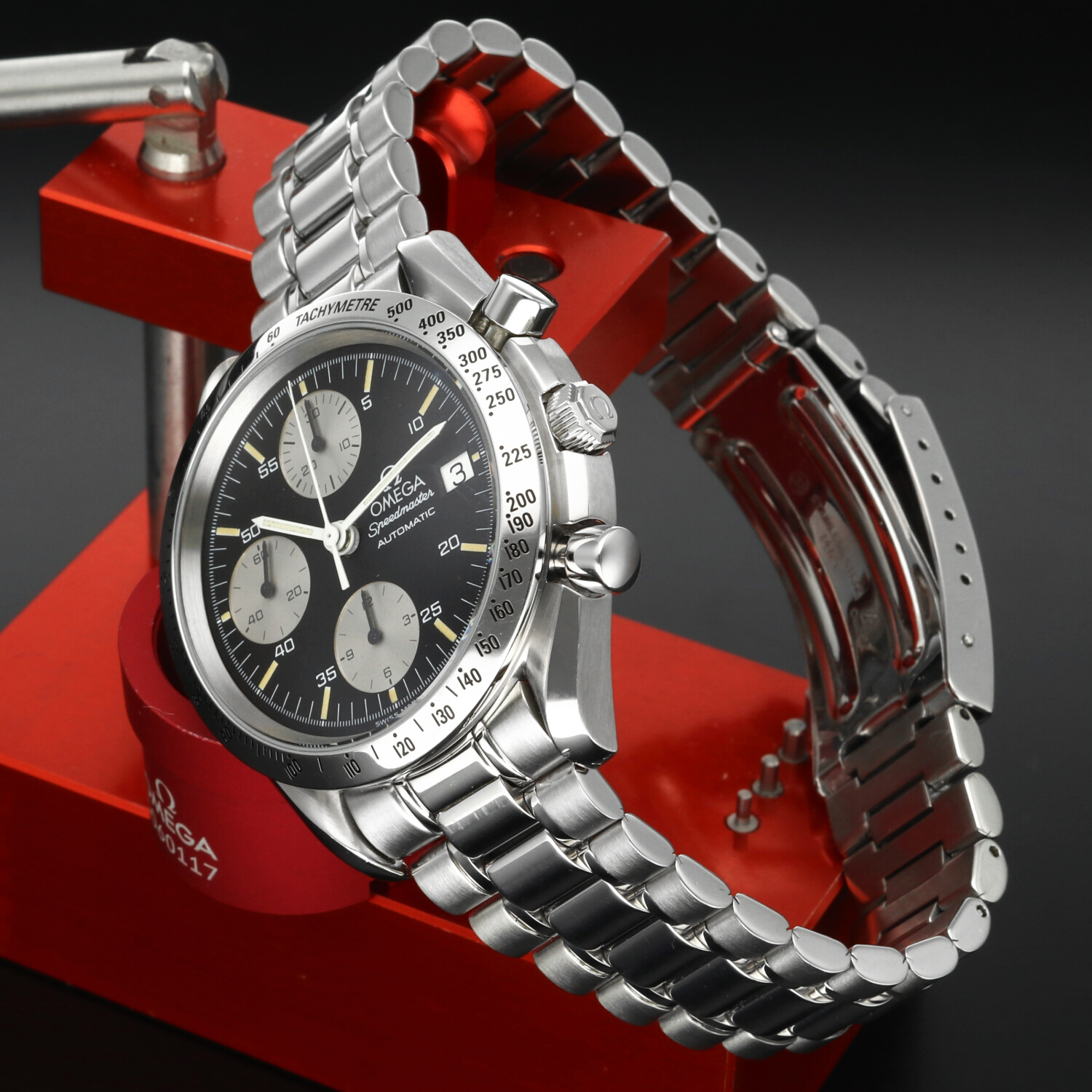Omega Speedmaster Reduced Date 3511.50.00 “Reverse Panda” – c.1993 – 39mm Steel – Original Box & Accessories – Unpolished Condition - Image 3