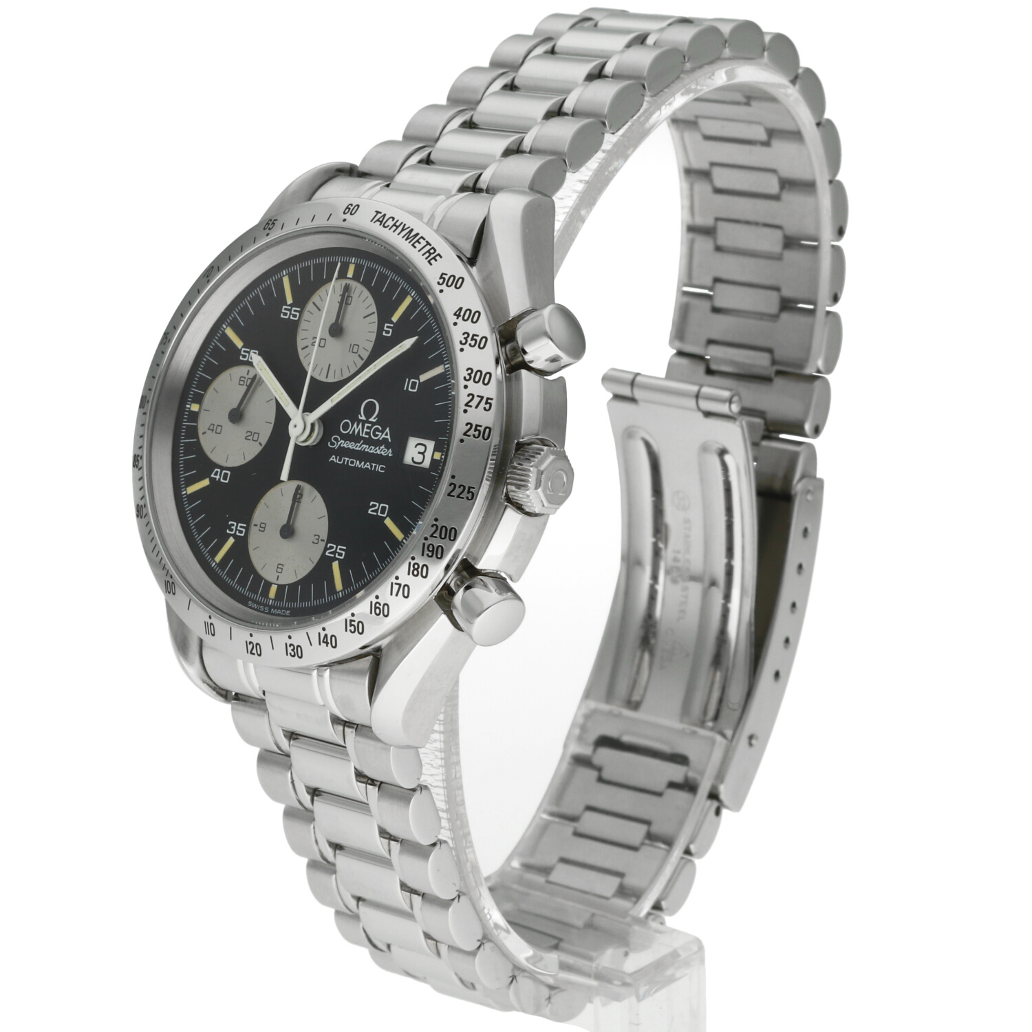 Omega Speedmaster Reduced Date 3511.50.00 “Reverse Panda” – c.1993 – 39mm Steel – Original Box & Accessories – Unpolished Condition - Image 15