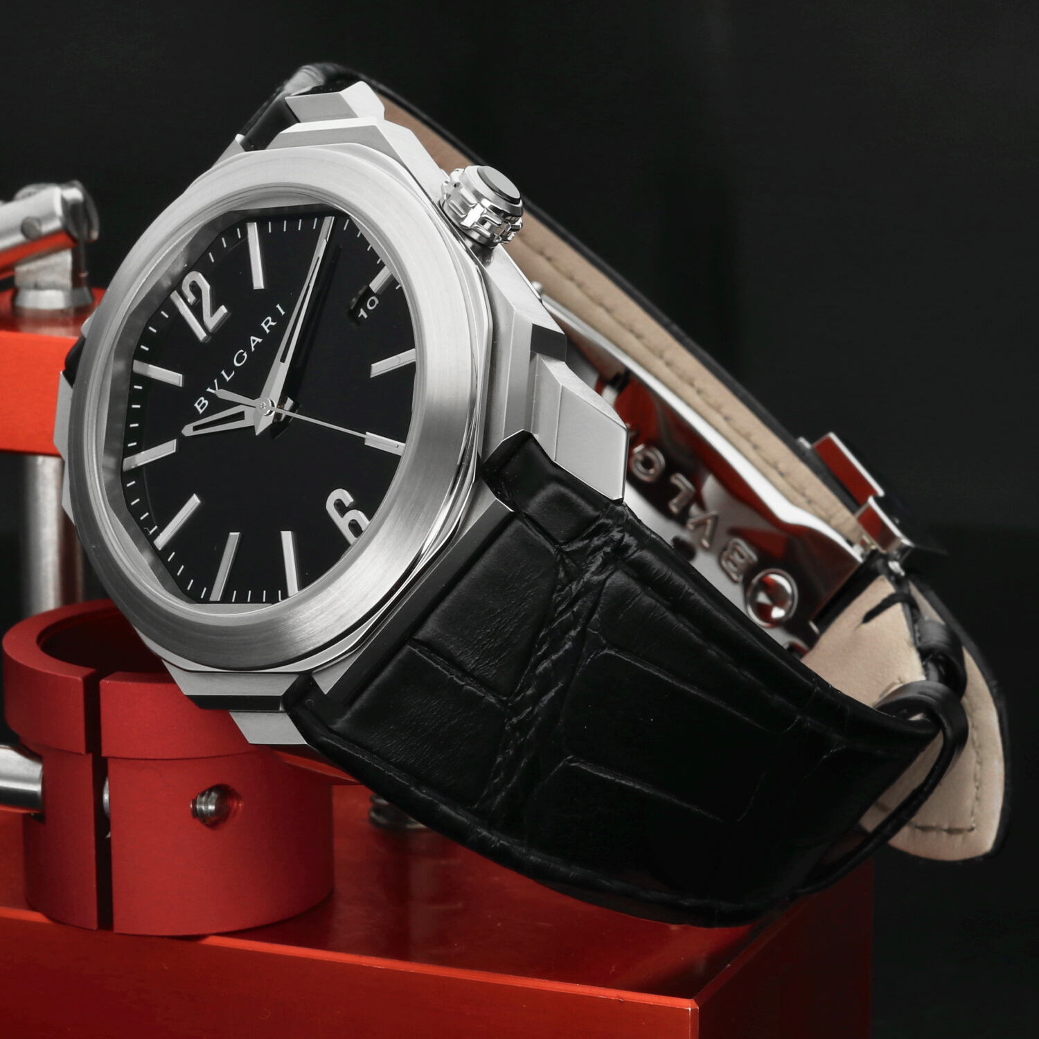 Bulgari Octo L’Originale ref. BGO38BSLD – Automatico 38mm Acciaio Quadrante Nero – Scatola & Garanzia 2025 – Mai Indossato - immagine 3