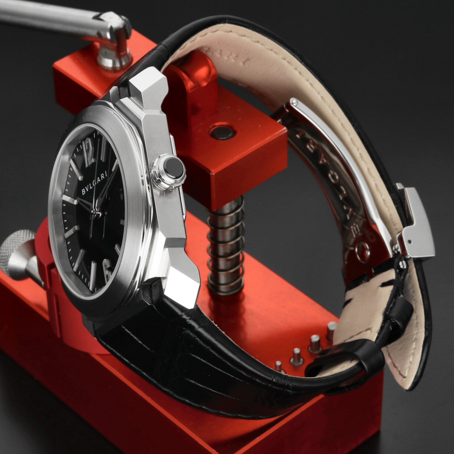 Bulgari Octo L’Originale ref. BGO38BSLD – Automatico 38mm Acciaio Quadrante Nero – Scatola & Garanzia 2025 – Mai Indossato - immagine 4