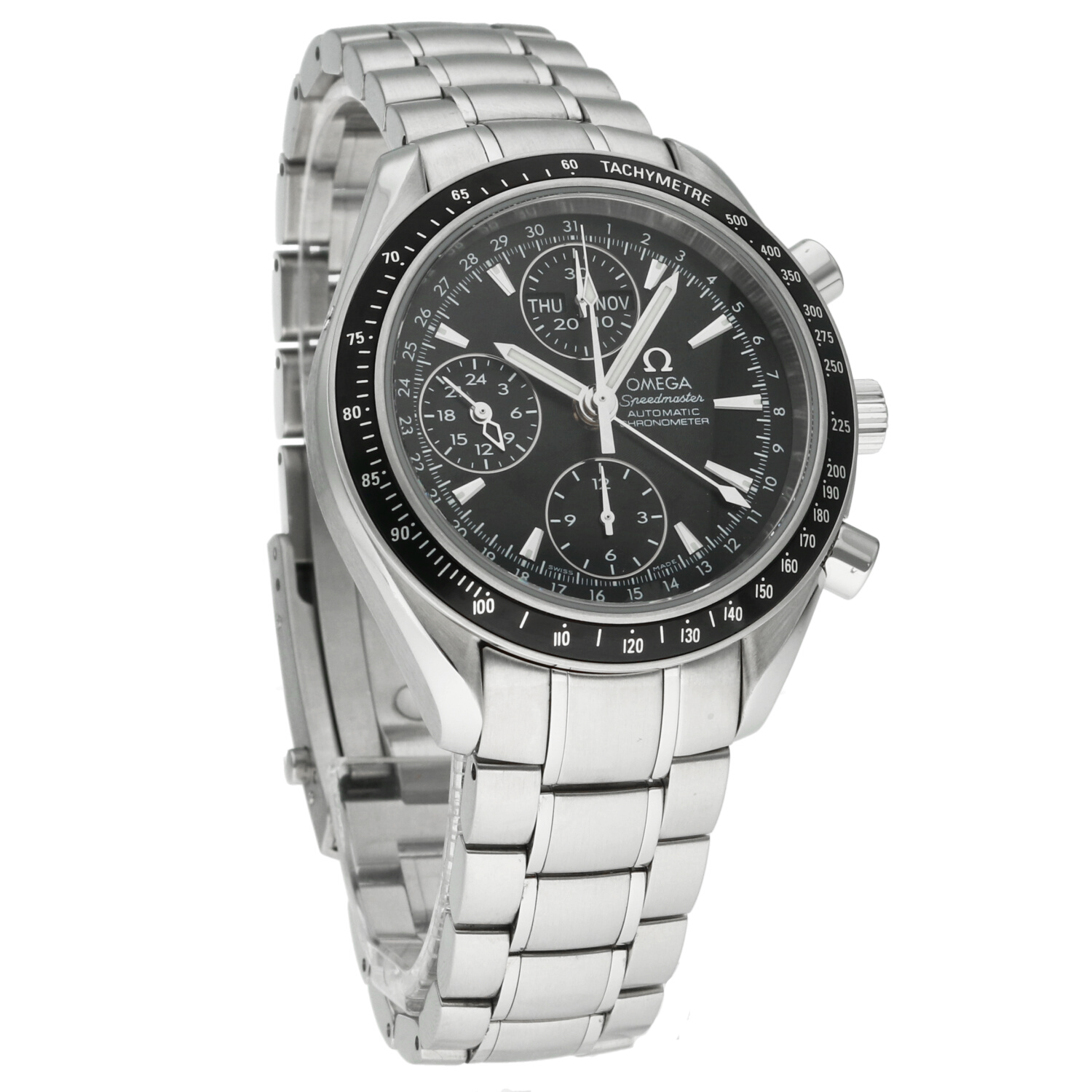 Omega Speedmaster Day Date “Triple Date” 3220.50.00 – c. 2012 – Automatic 40 mm – Full Set – Omega Serviced