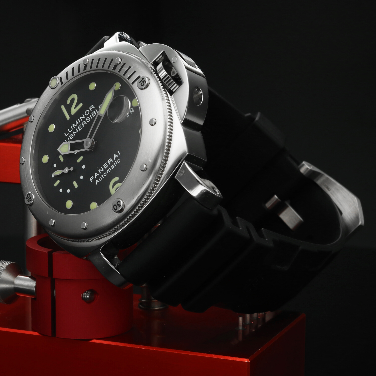 Panerai Luminor Submersible PAM00024 Automatico 44mm – 2010 – Full Set – Mai Lucidato – Con 3 Cinturini - immagine 3