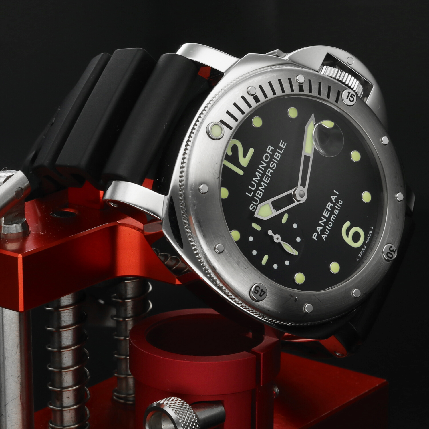 Panerai Luminor Submersible PAM00024 Automatico 44mm – 2010 – Full Set – Mai Lucidato – Con 3 Cinturini - immagine 5