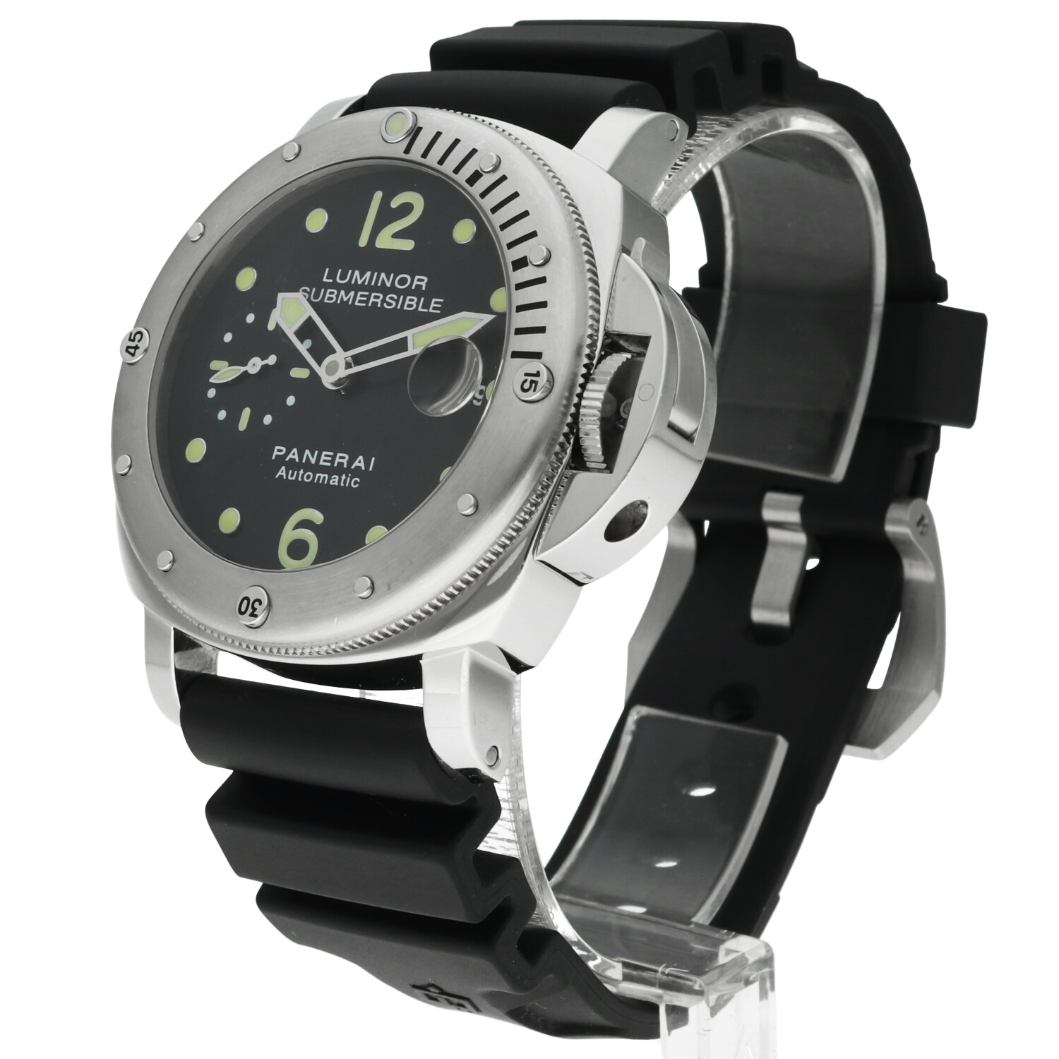 Panerai Luminor Submersible PAM00024 Automatico 44mm – 2010 – Full Set – Mai Lucidato – Con 3 Cinturini - immagine 14