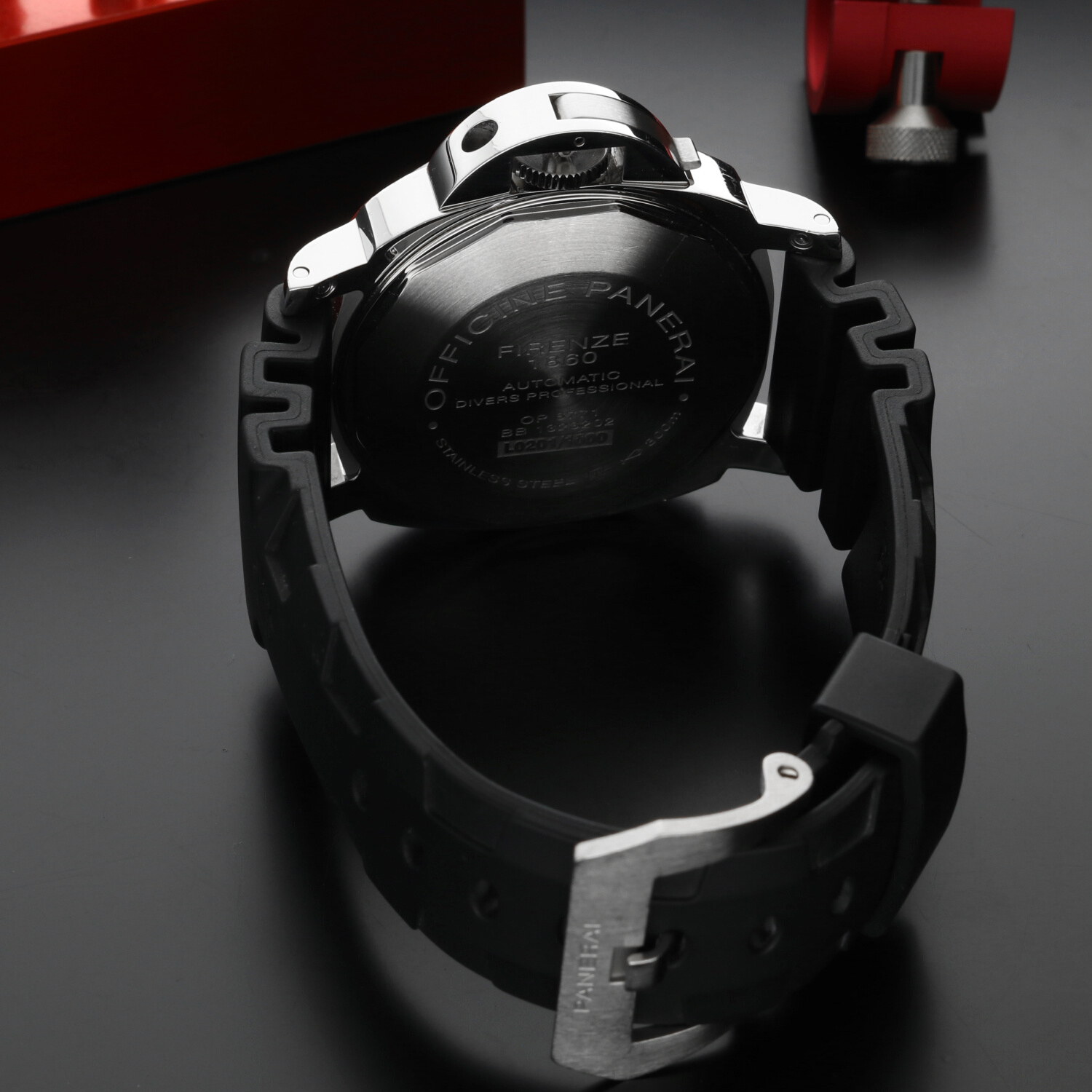 Panerai Luminor Submersible PAM00024 Automatico 44mm – 2010 – Full Set – Mai Lucidato – Con 3 Cinturini - immagine 10