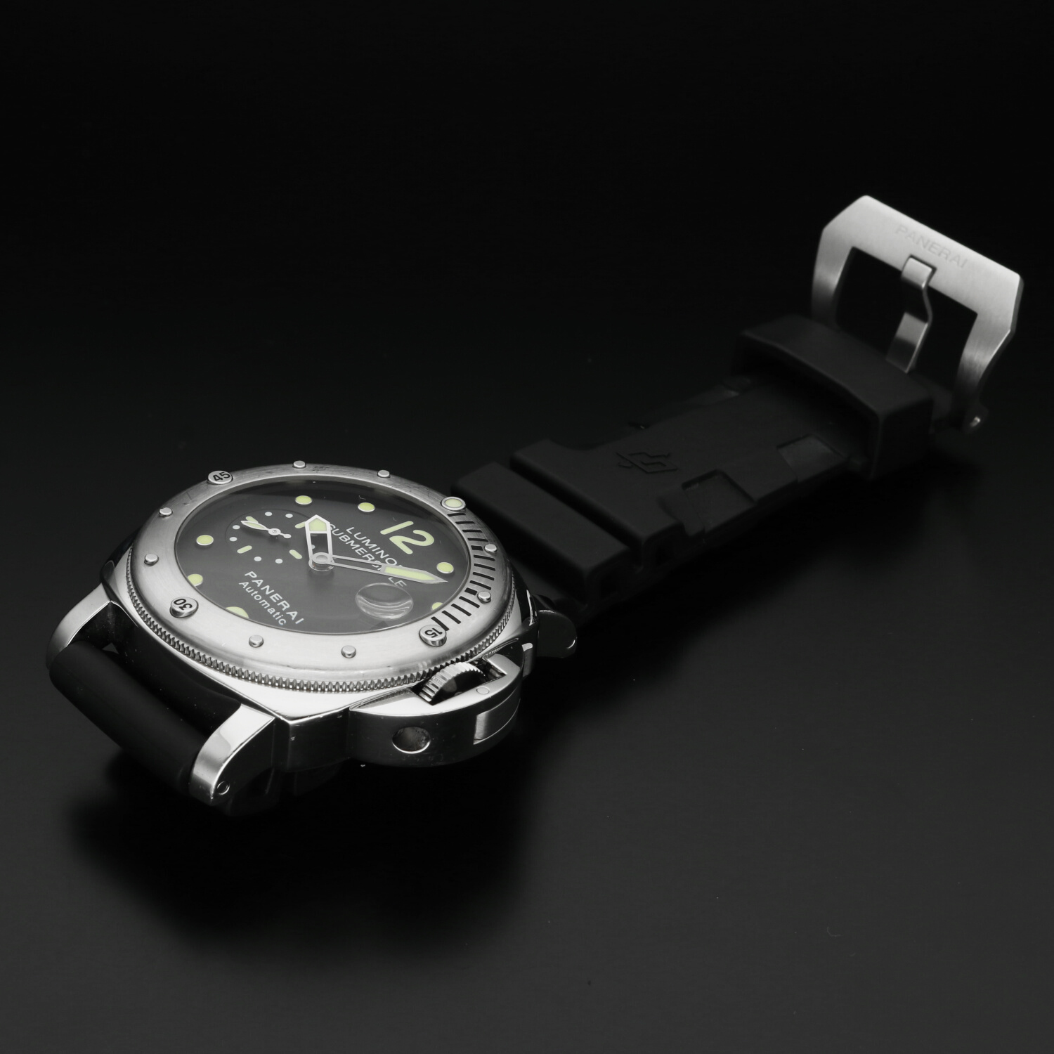 Panerai Luminor Submersible PAM00024 Automatico 44mm – 2010 – Full Set – Mai Lucidato – Con 3 Cinturini - immagine 11