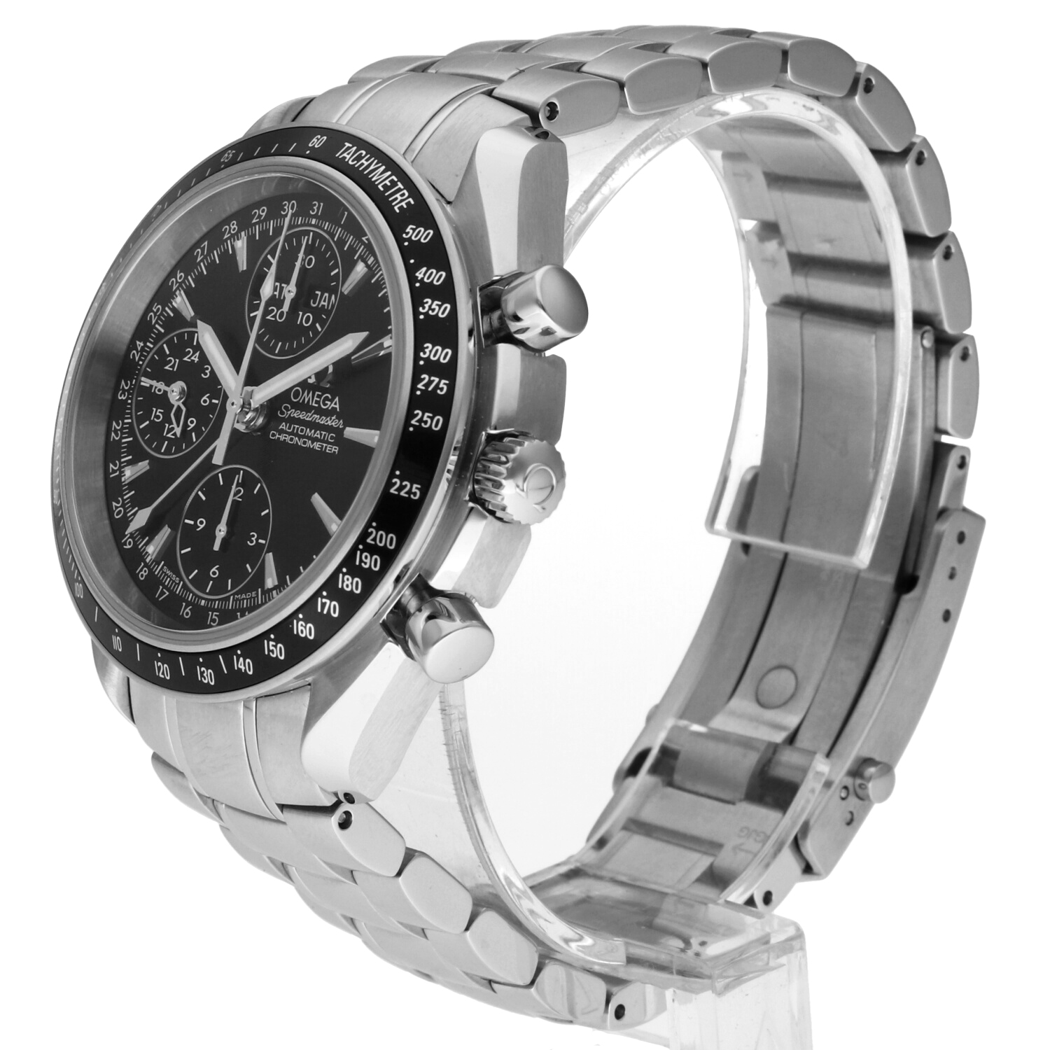 Mai Indossato Omega Speedmaster Day Date Triple Date 3220.50 – NOS - Full Set - 2017 -Scatola & Garanzia Originale - immagine 14