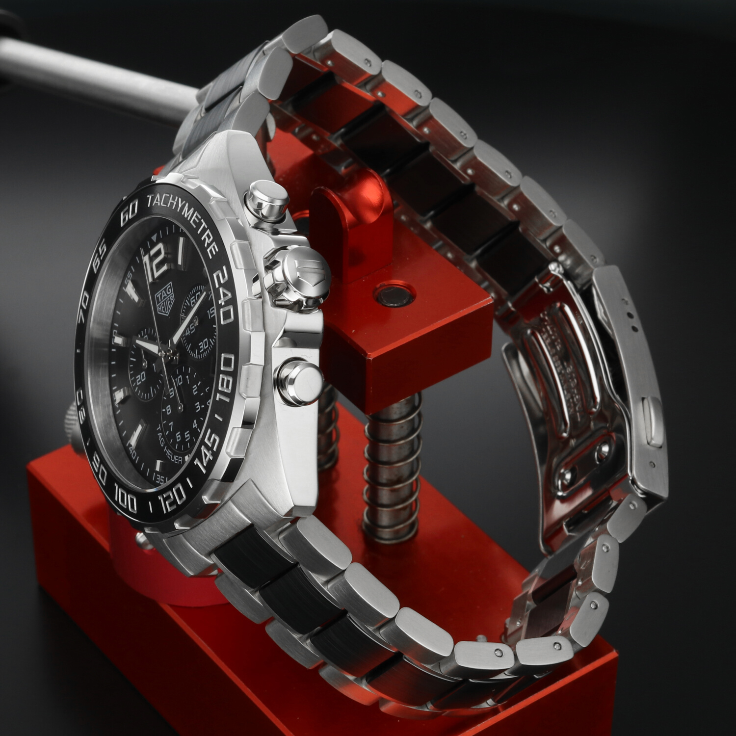 TAG Heuer Formula 1 CAZ1011.BA0843 – 43mm – Anthracite Sunray Dial – Ceramic Bezel – Steel/Ceramic Bracelet – Full Set 2024 - Image 4