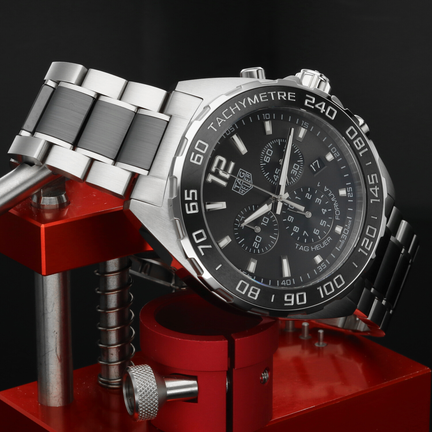 TAG Heuer Formula 1 CAZ1011.BA0843 – 43mm – Anthracite Sunray Dial – Ceramic Bezel – Steel/Ceramic Bracelet – Full Set 2024 - Image 5