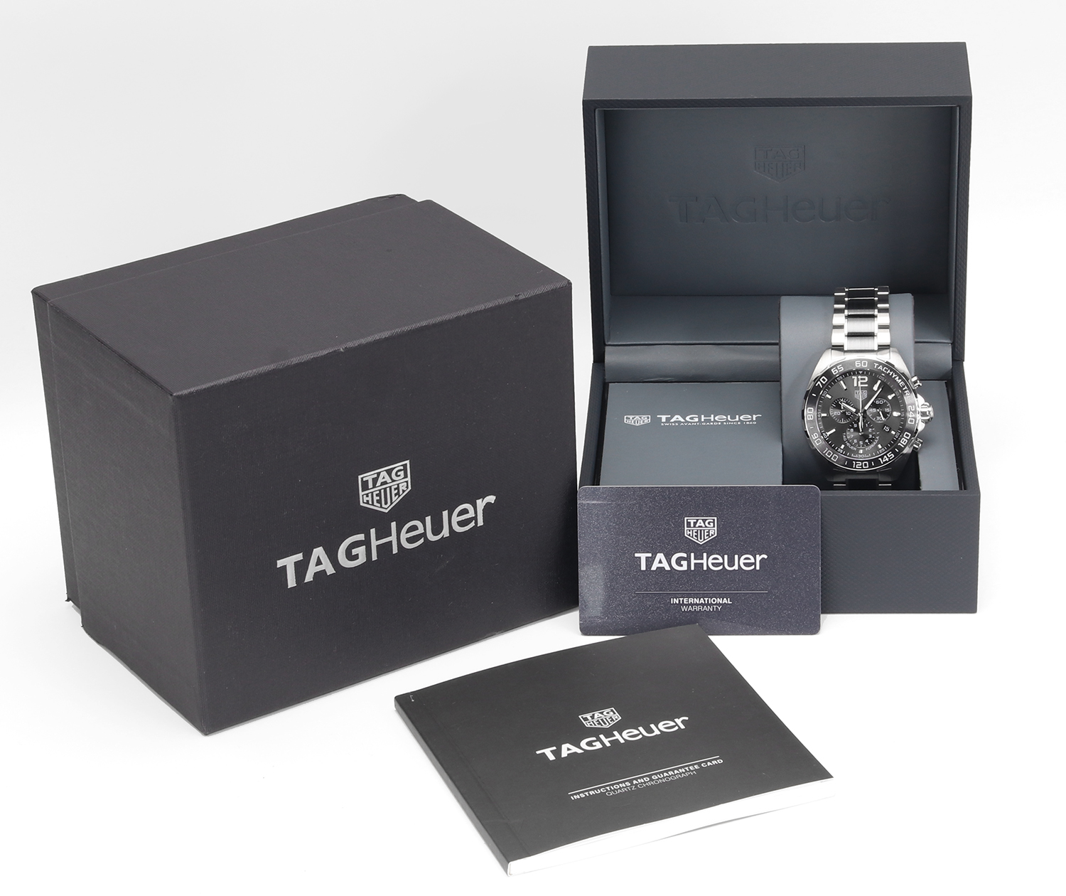 TAG Heuer Formula 1 CAZ1011.BA0843 – 43mm – Anthracite Sunray Dial – Ceramic Bezel – Steel/Ceramic Bracelet – Full Set 2024 - Image 16