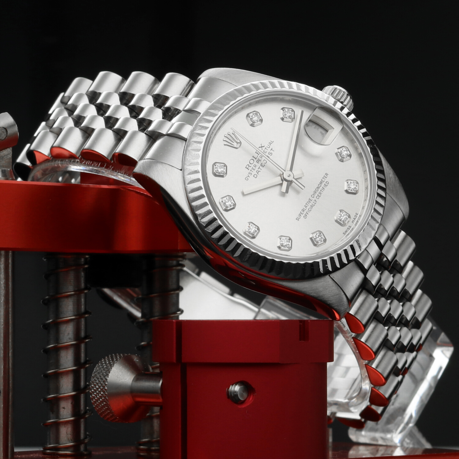 Rolex Datejust 31 Ref. 178274 Silver Diamond Dial Jubilee Steel White Gold c.2013 - Image 3