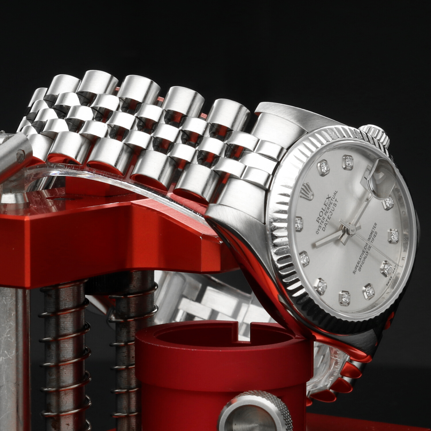 Rolex Datejust 31 Ref. 178274 Silver Diamond Dial Jubilee Steel White Gold c.2013 - Image 6