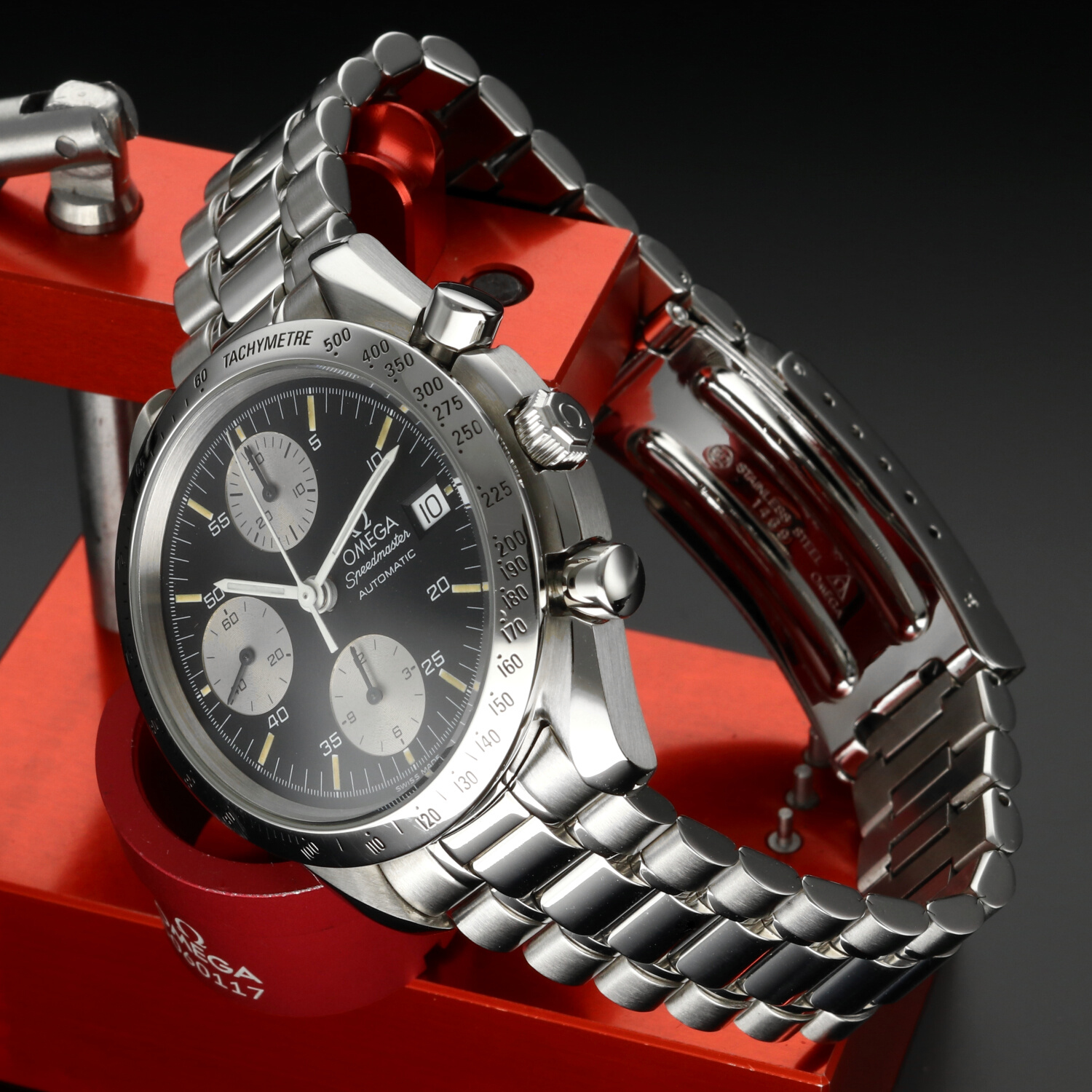 Omega Speedmaster Date 3511.50.00 Reverse Panda 39mm Cal. 1152 - Scatola & Garanzia - immagine 3