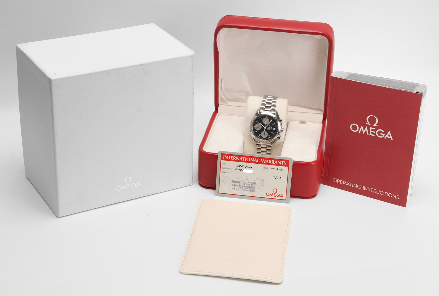 Omega Speedmaster Date 3511.50.00 Reverse Panda 39mm Cal. 1152 - Scatola & Garanzia - immagine 15