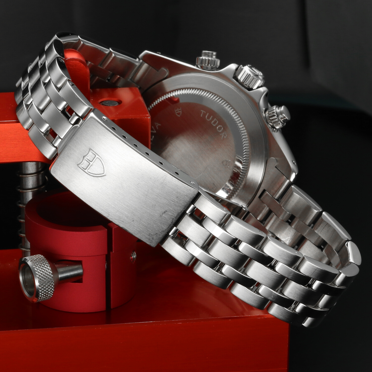 Tudor Prince Date Tiger 79280 Ghost Quadrante Argento Cronografo Automatico 40mm Anno 2000 Full Set - immagine 6