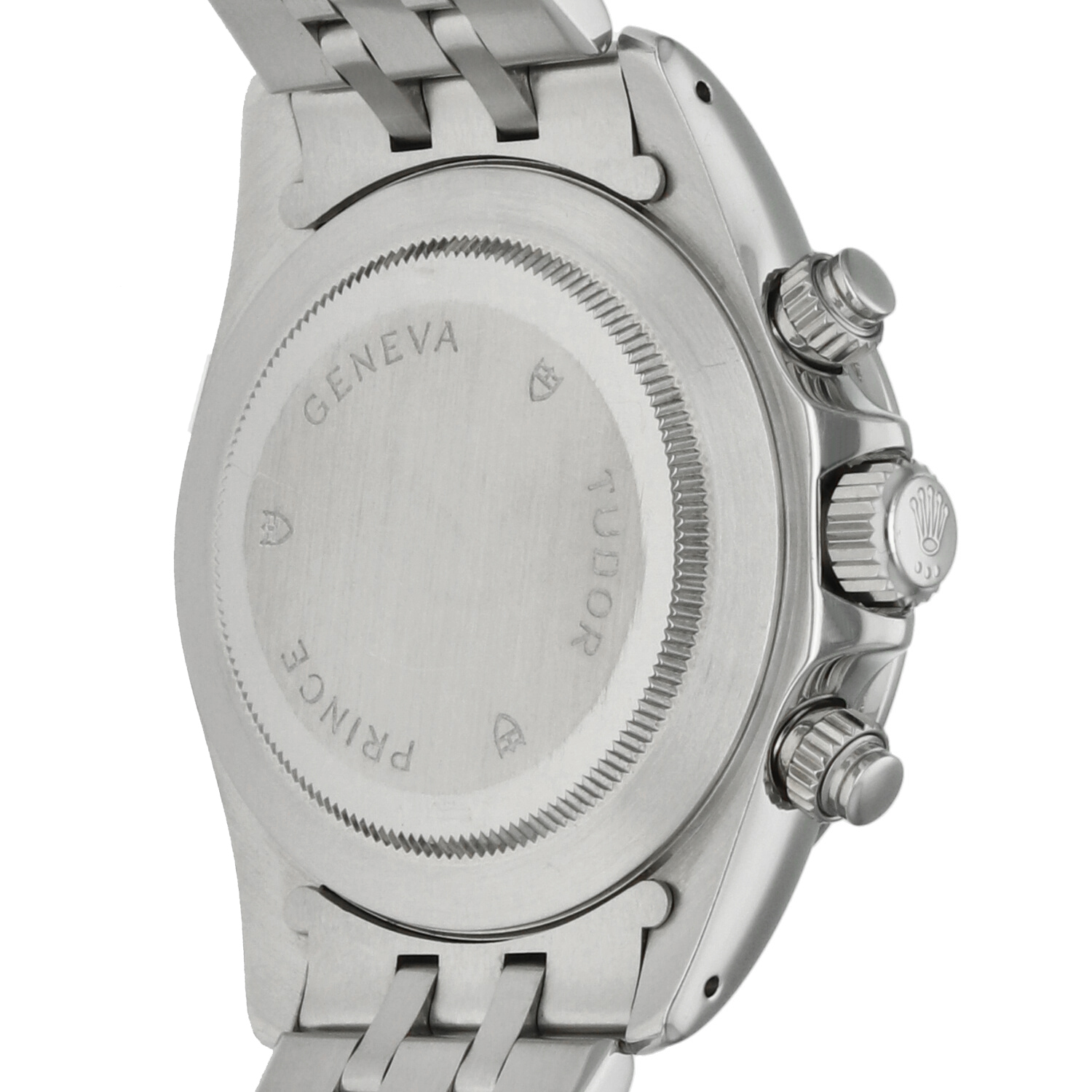 Tudor Prince Date Tiger 79280 Ghost Quadrante Argento Cronografo Automatico 40mm Anno 2000 Full Set - immagine 15