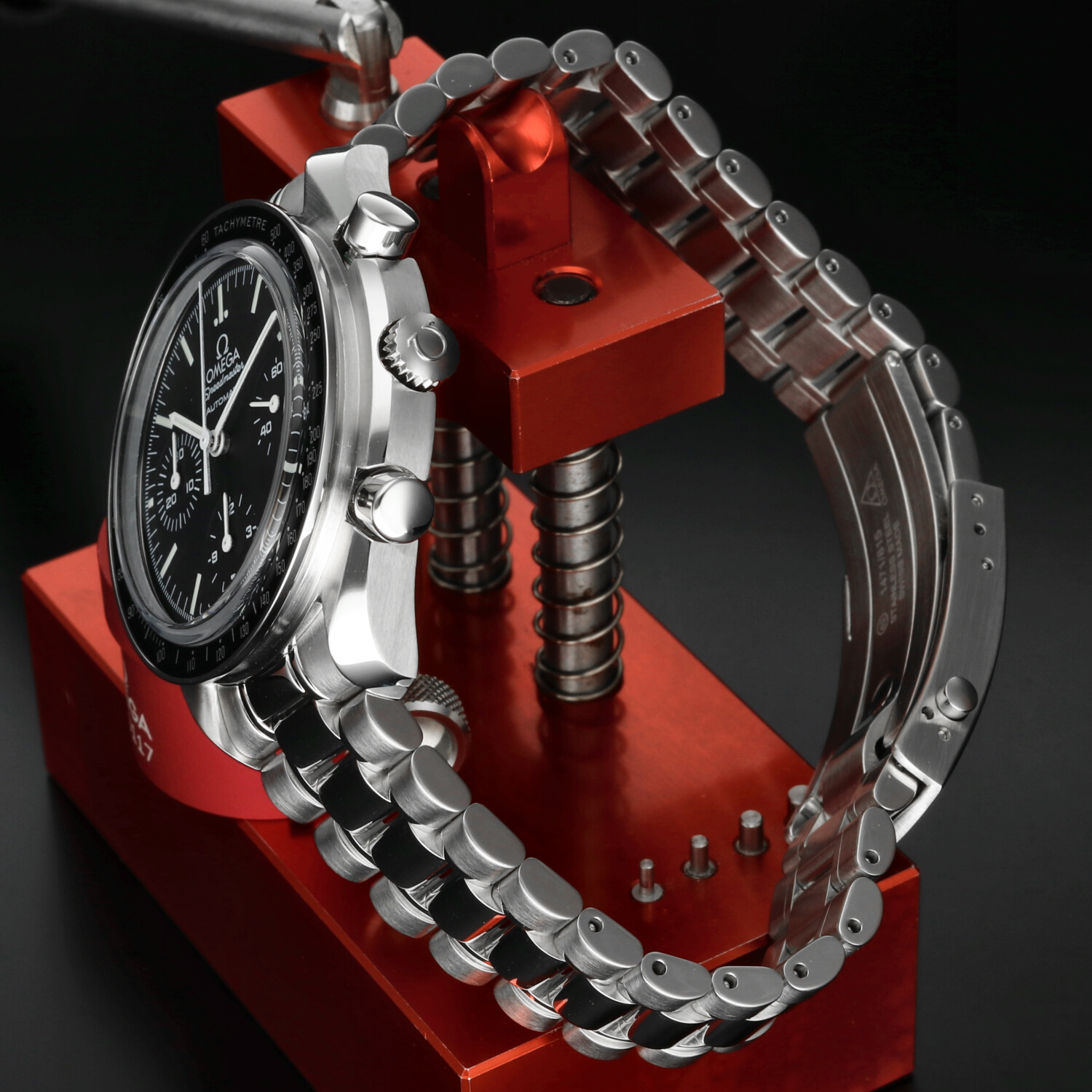 Omega Speedmaster Reduced Vetro Zaffiro ref. 3539.50.00 Full Set Revisionato Omega - immagine 4