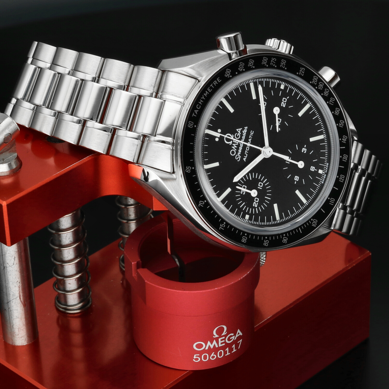 Omega Speedmaster Reduced Vetro Zaffiro ref. 3539.50.00 Full Set Revisionato Omega - immagine 5